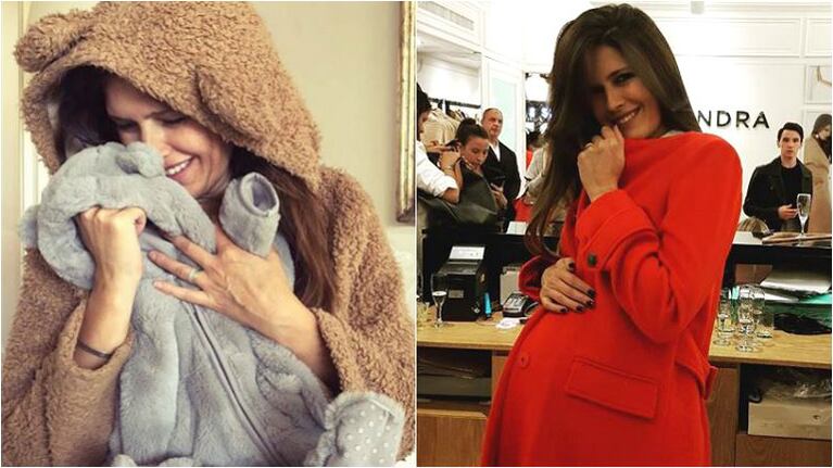 Isabel Macedo, en la dulce espera y una divertida foto con un pijama enterizo de oso: No veo la hora