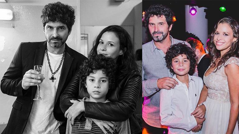 Iván Noble festejó sus 50 años junto a su hijo Benito y Julieta Ortega. Foto: Instagram