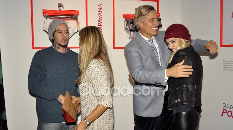 Ivana Figueiras, su papá, Leguizamón y Ortega (Foto: Jennifer Rubio).
