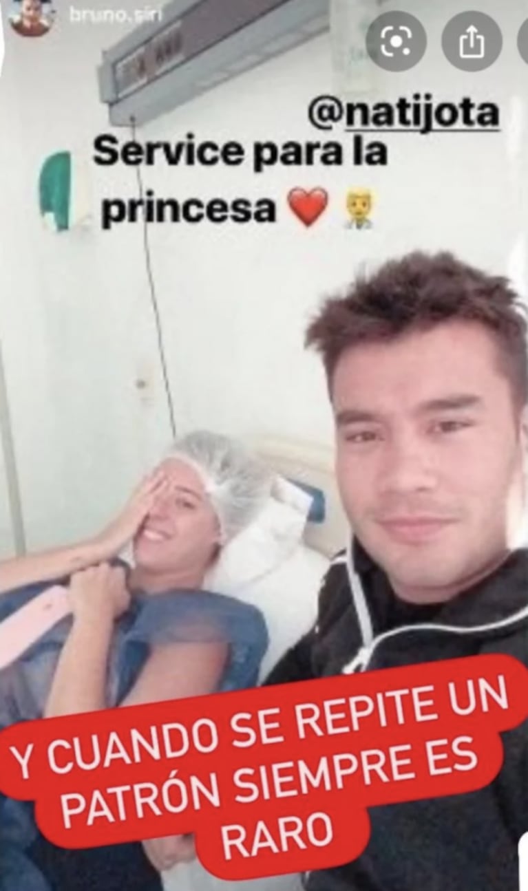 Ivana Nadal, de novia con Bruno Suri, sumó ¡otra! llamativa coincidencia con Nati Jota: "También se hizo esa operación estando de novia con él"