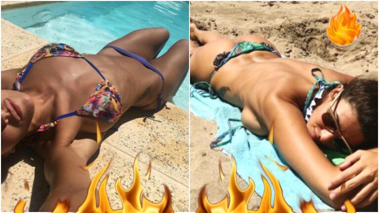 Ivana Nadal incendió Instagram con una foto en topless (Fotos: Instagram)