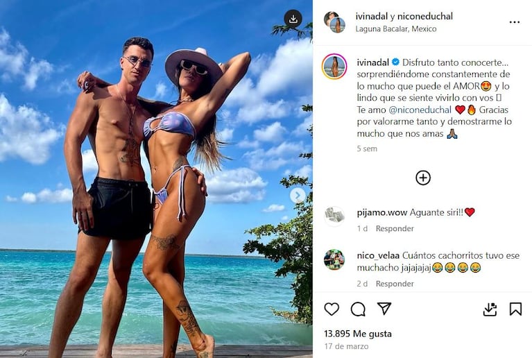 Ivana Nadal presentó a su nuevo novio en Instagram.