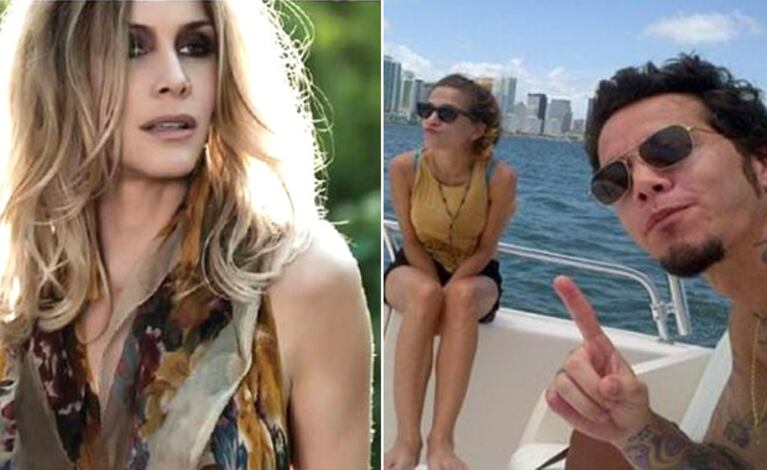 Izquierda: Guillermina Valdés. Derecha: Sebastián Ortega y su novia Ivana Figueiras en Miami. (Fotos: SH y Web)