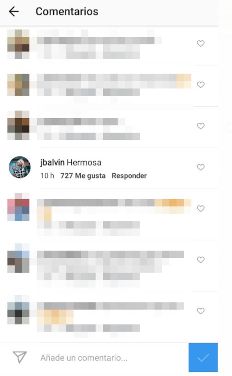 J Balvin le escribió "hermosa" a Cande Tinelli en una foto sexy y ella le contestó con emojis