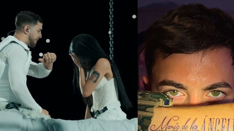 J Rei sorprendió a María Becerra en River con un tatuaje cargado de significado (Instagram @mariabecerra)