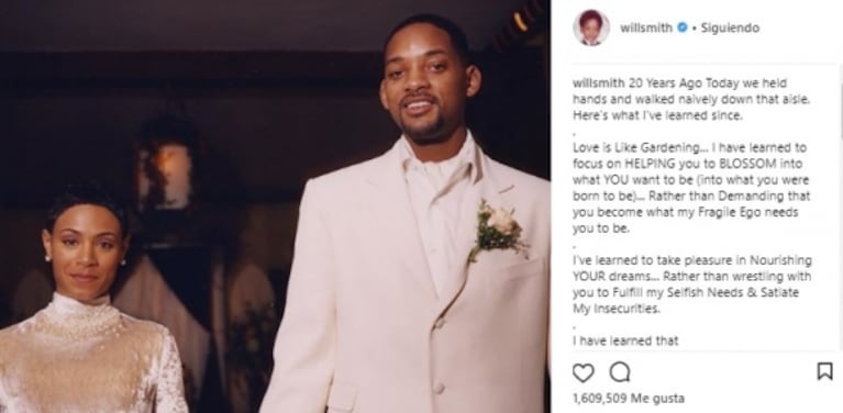 Jada Pinkett y Will Smith: 20 años de casados