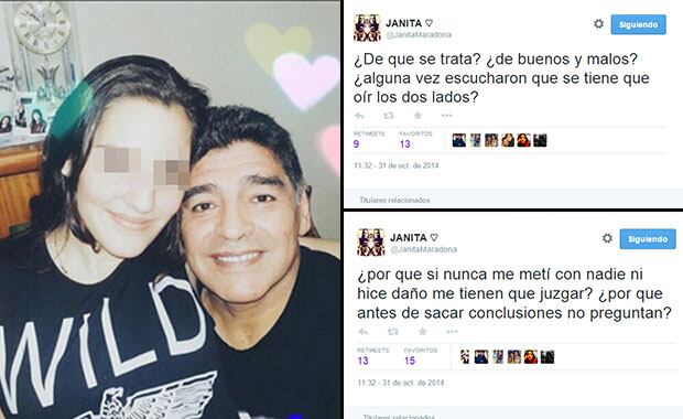 Jana Maradona rompió el silencio en Twitter. (Foto: Twitter)