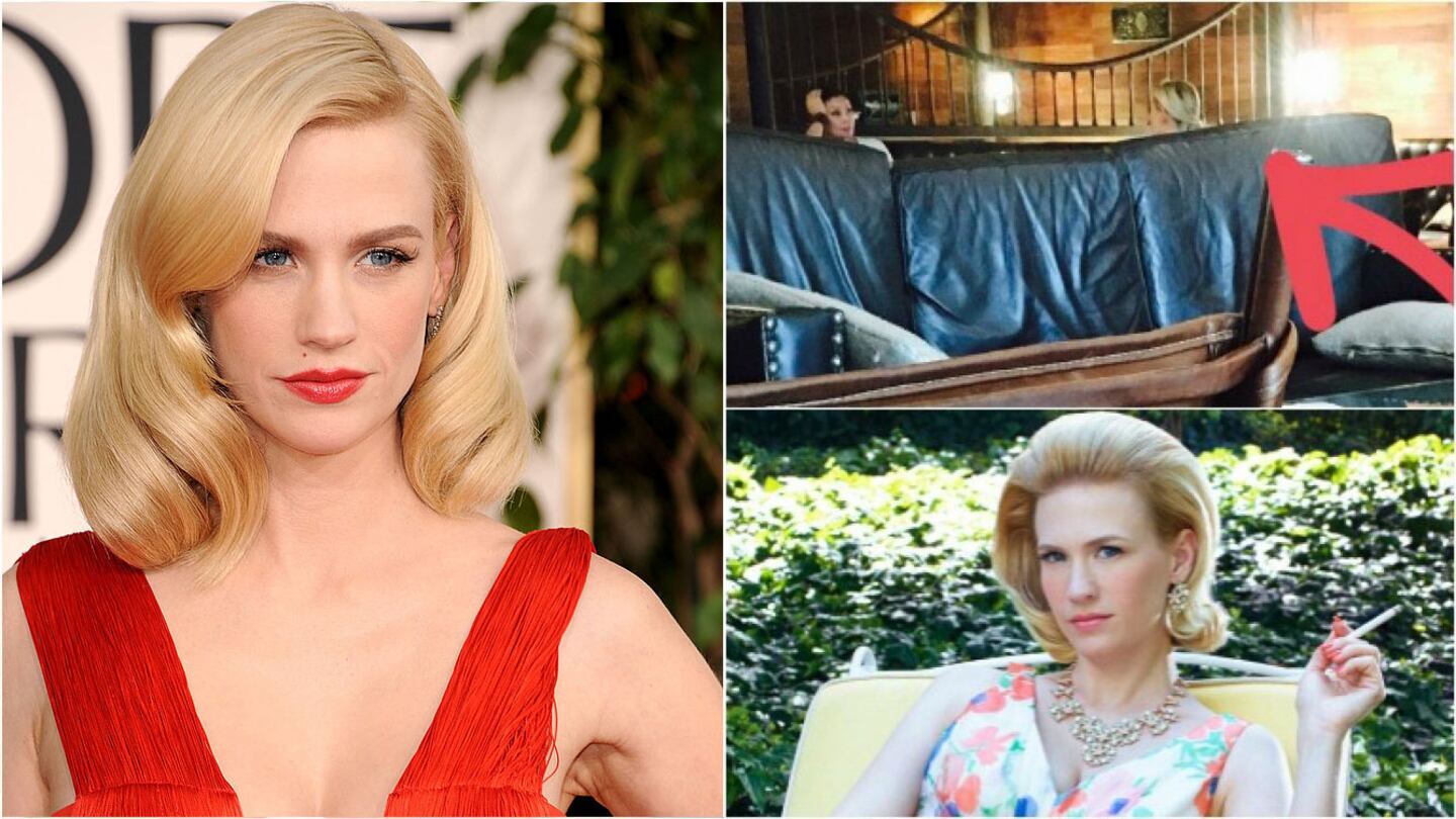 January Jones, de visita en Buenos Aires: fue descubierta en un bar de Buenos Aires. (Fotos: @lucianobanchero y archivo Web)