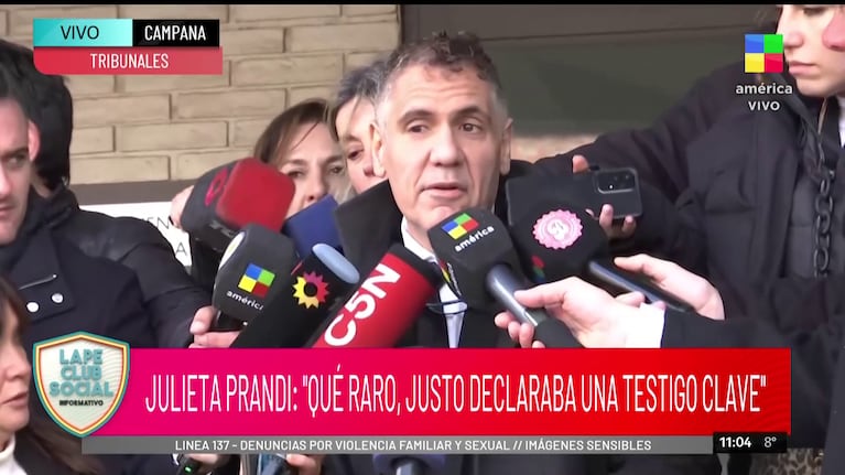 Javier Baños, el abogado de Julieta Prandi.