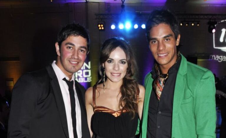 Javier Bozzo, Barbi Attias y Juani Martinez, integrantes del grupo Quiero: tres 10 al look. (Foto: Jennifer Rubio)
