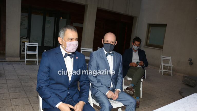 Javier Fabracci dio el "sí" con su pareja después de 15 años juntos. Fotos: Movilpress