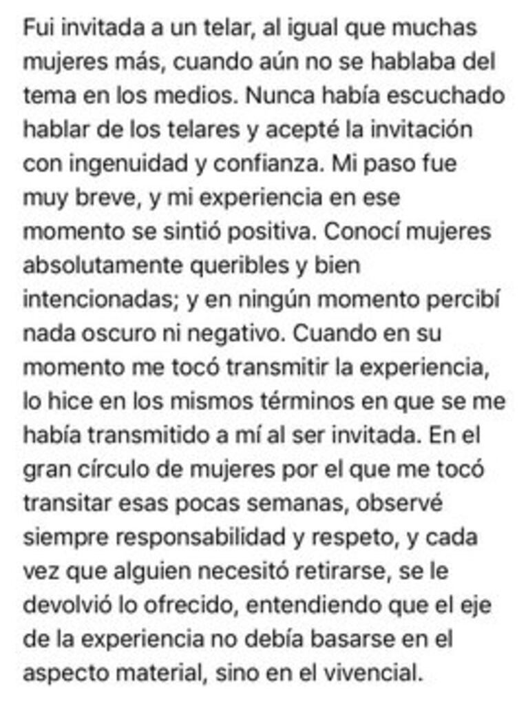 Jazmín Stuart aclaró su rol en la estafa del Telar de la Abundancia: "Fui víctima del desconocimiento"