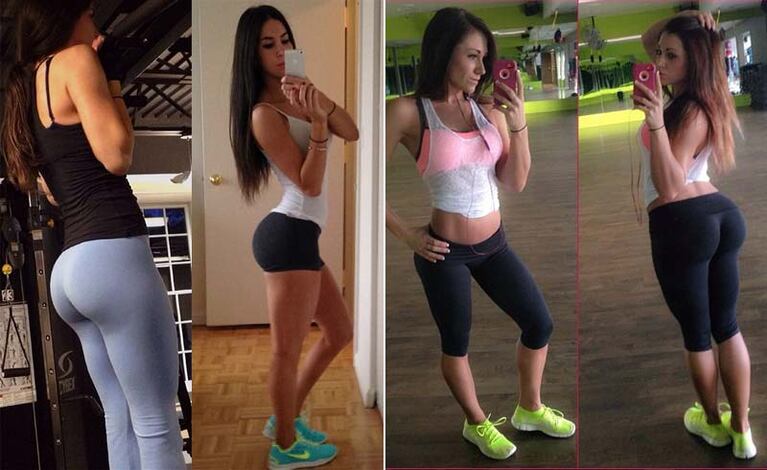 Jen Selter, la actual dueña de la "mejor cola" Instagram y Caitlin Rice, su competidora. (Foto: Instagram)