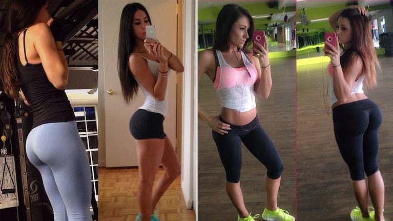 Jen Selter, la actual dueña de la "mejor cola" Instagram y Caitlin Rice, su competidora. (Foto: Instagram)