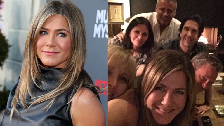 Jennifer inauguró su Instagram con una tierna foto grupal.