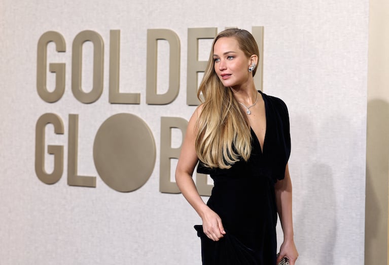 Jennifer Lawrence attends the 81st Annual Golden Globe Awards in Beverly Hills, California, U.S., January 7, 2024. REUTERS/Mike Blake