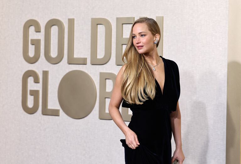 Jennifer Lawrence attends the 81st Annual Golden Globe Awards in Beverly Hills, California, U.S., January 7, 2024. REUTERS/Mike Blake