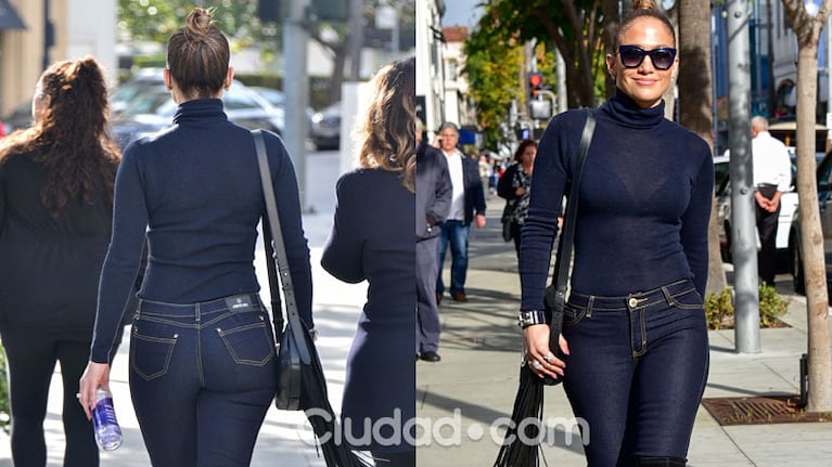 Jennifer Lopez, impactante en Beverly Hills (Fotos: GrosbyGroup). 