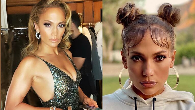 Jennifer se animó a los dos rodetes y al "cabello de bebé".