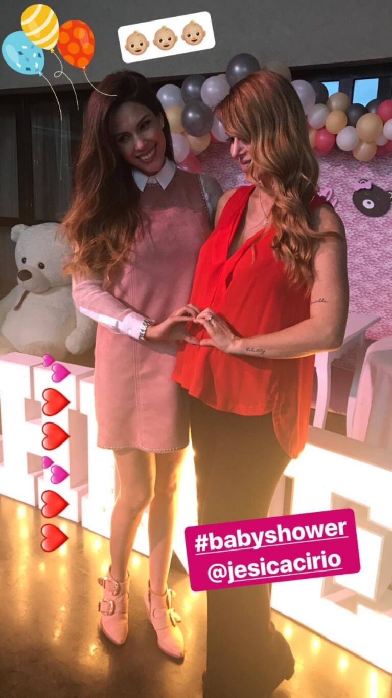 Jésica Cirio celebró su baby shower rodeada de famosas ¡y reveló el nombre de la beba!: "Contando los días para que llegue Chloe"