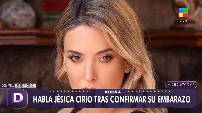 Jésica Cirio habló en vivo de su embarazo con Nicolás Trombino (captura de América TV)