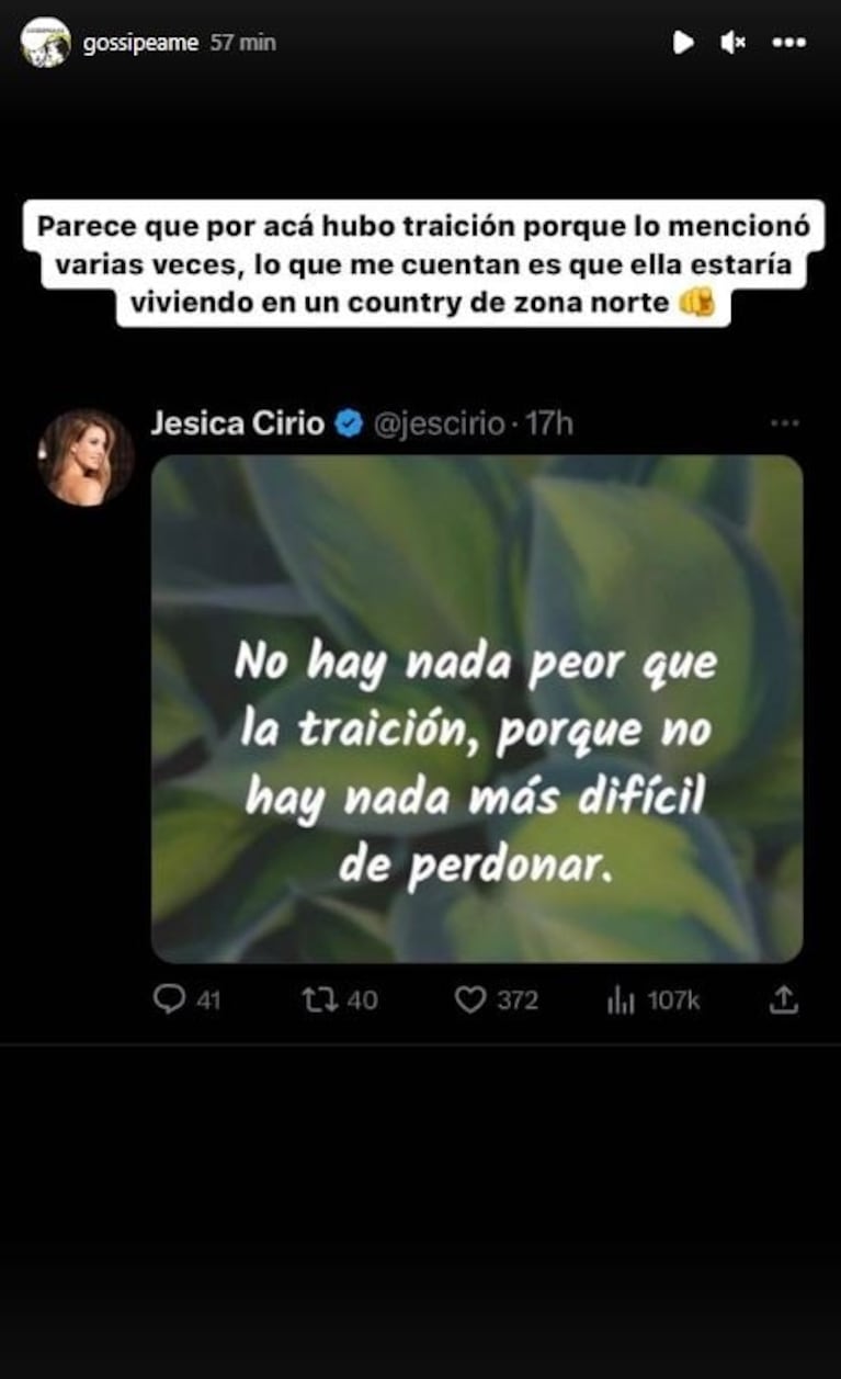 Jesica Cirio habría revelado el motivo de su separación de Martín Insaurralde: "Nada más difícil de perdonar"