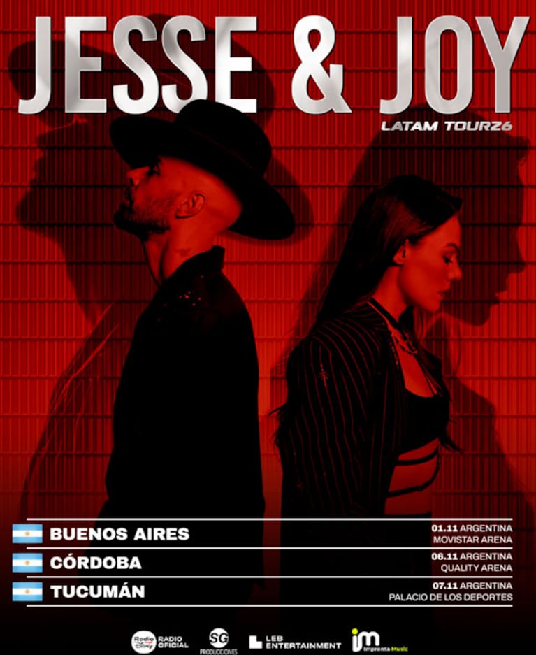 Jesse & Joy vuelven a Argentina en 2026: fechas confirmadas, ciudades y detalles de su gira por Latinoamérica (Foto de prensa)