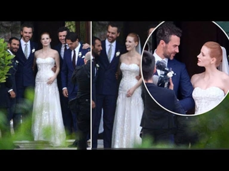 Jessica Chastain cumplió un año de casada con Gian Luca Passi de Preposulo