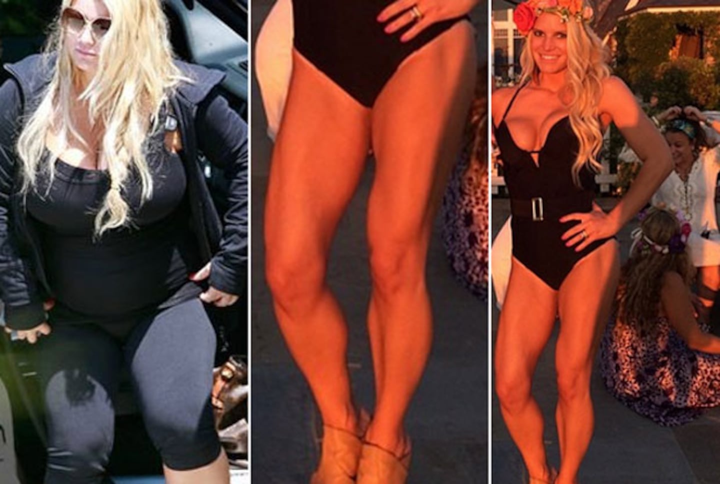 Jessica Simpson bajó 30 kilos tras dar a luz pero se le fue la mano en el gym: ¡mirá las piernas! (Foto: Web/Instagram)