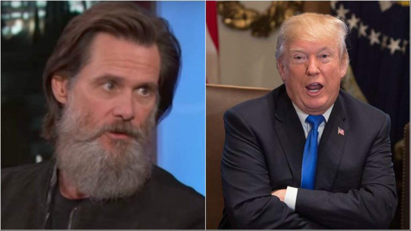 Jim Carrey provocativo con Donald Trump: publicó fotos de los cuadros que le dedicó al Presidente