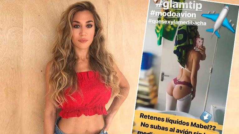  Jimena Barón antes de tomar un avión