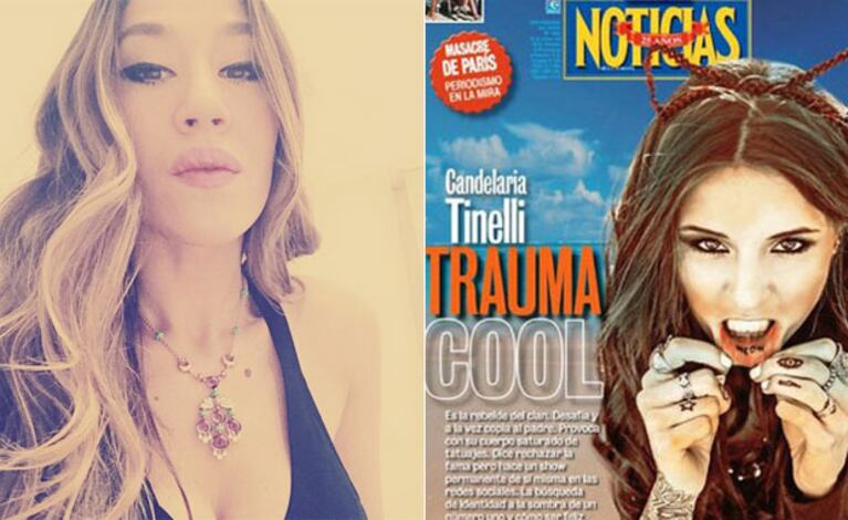 Jimena Barón apoyó a su amiga Cande Tinelli tras la tapa de Noticias (Foto: Twitter y Noticias)
