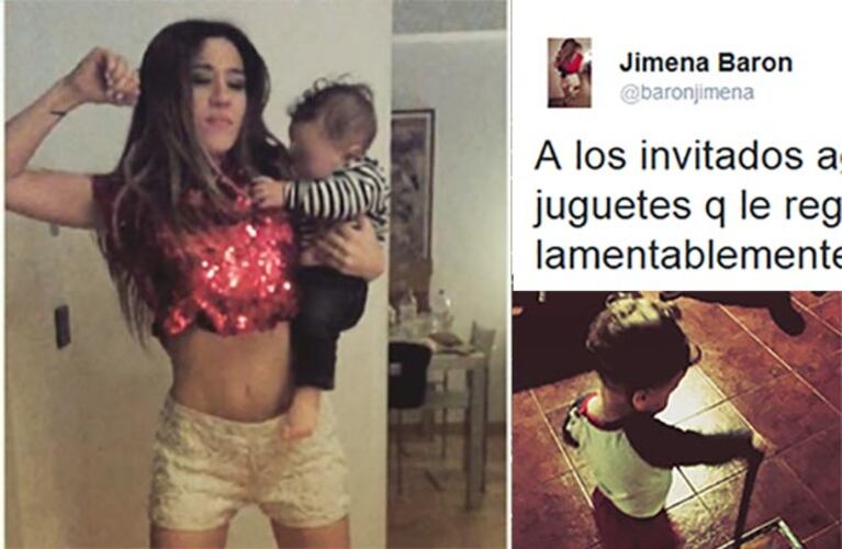 Jimena Barón contó cuál es el juguete favorito de su hijo Morrison. (Fotos: Instagram)