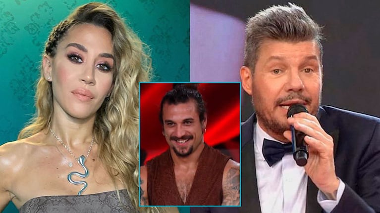 Jimena Barón, Daniel Osvaldo y Marcelo Tinelli