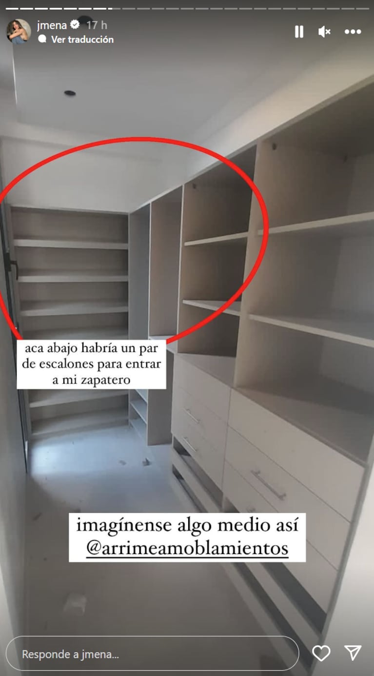 Jimena Barón, emocionada al mostrar las refacciones de su nueva casa: “Lo hermosa que está quedando”