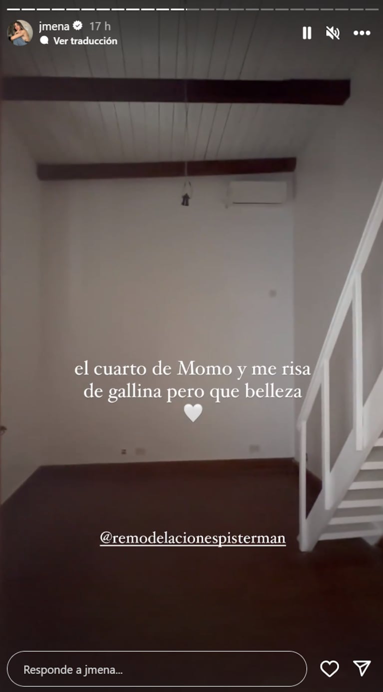 Jimena Barón, emocionada al mostrar las refacciones de su nueva casa: “Lo hermosa que está quedando”