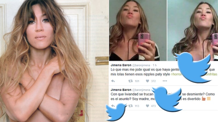 Jimena Barón, enojada tras la difusión de una foto hot trucada: "Lo que más me jode es que haya gente que piense que mis lolas tienen esos nipples paty style"