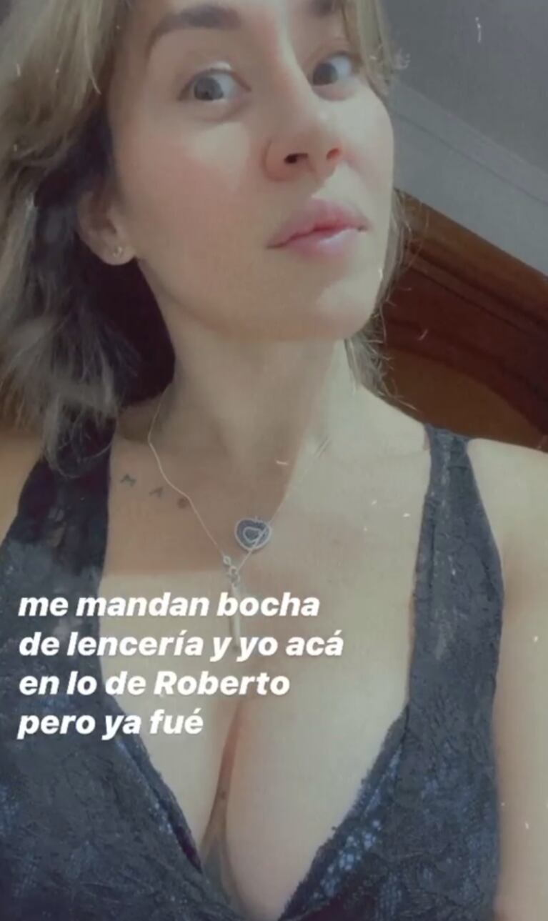 Jimena Barón estrenó un jugado conjunto de ropa interior en la casa de Daniel Osvaldo: "Ya fue"