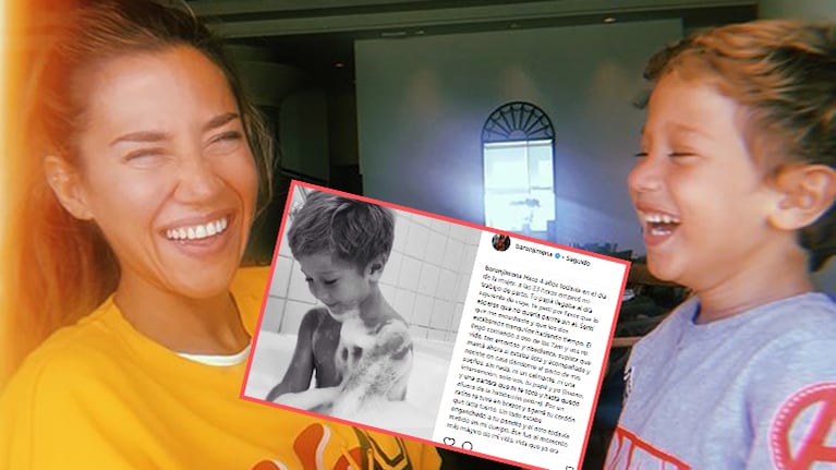 Jimena Barón, feliz por el cumpleaños de su hijo.