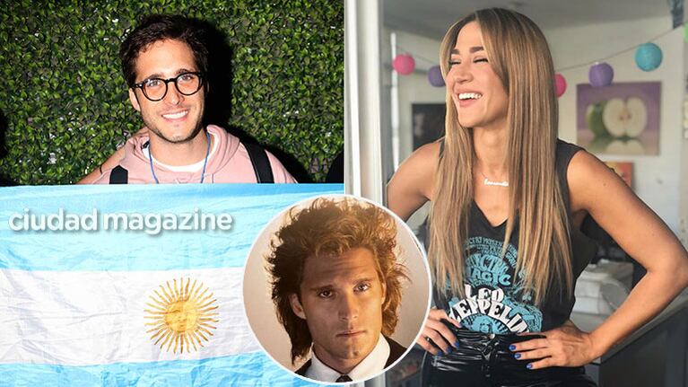 Jimena Barón, feliz por la llegada de Diego Boneta al país. 