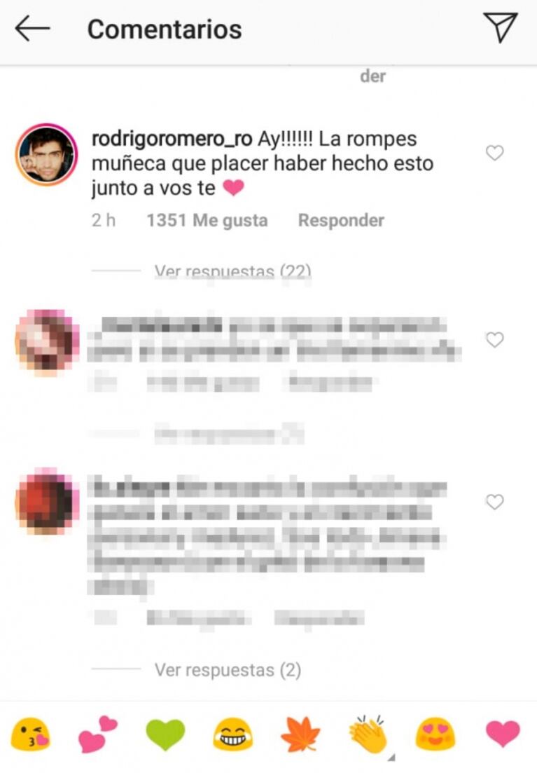 Jimena Barón, foto y mensaje buena onda a su ex: "Todo mi amor a Rodrigo, que hizo un trabajo de otro planeta"