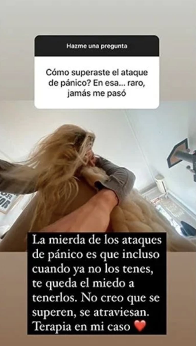 Jimena Barón habló a fondo sobre sus ataques de pánico: "Los atravieso con terapia"
