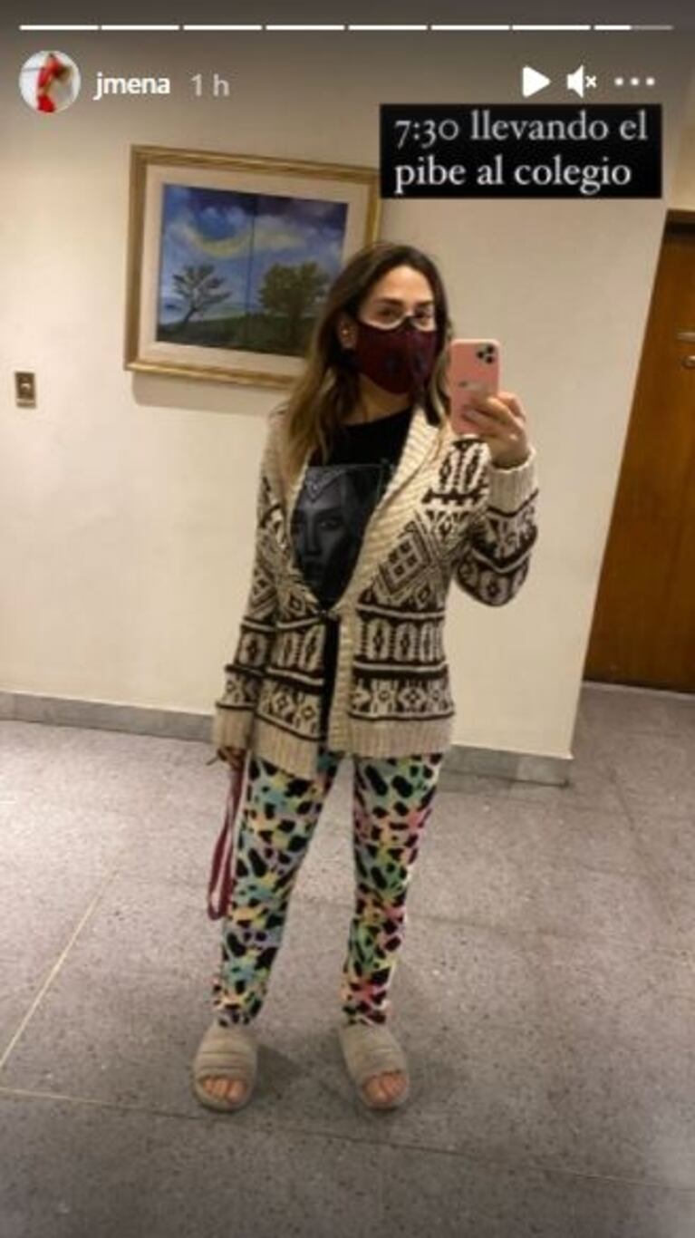 Jimena Barón hizo una desopilante comparación de sus looks: "De noche versus llevando al pibe al colegio"