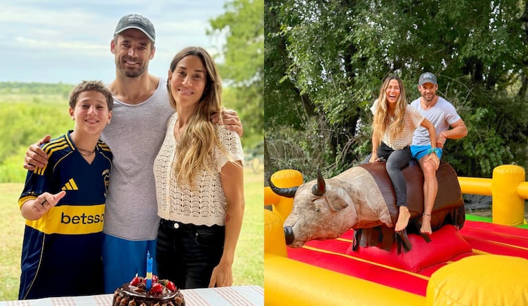 Jimena Barón le festejó el cumpleaños a su hijo Momo: decoración temática, toro mecánico y camiseta de Boca | Créditos: Instagram @jmena