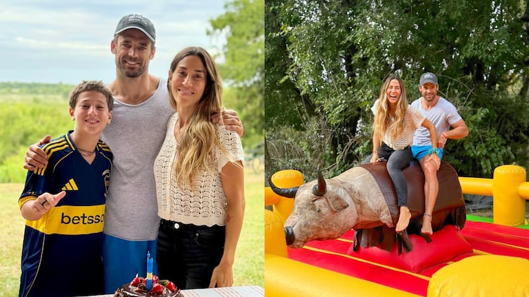Jimena Barón le festejó el cumpleaños a su hijo Momo: decoración temática, toro mecánico y camiseta de Boca | Créditos: Instagram @jmena
