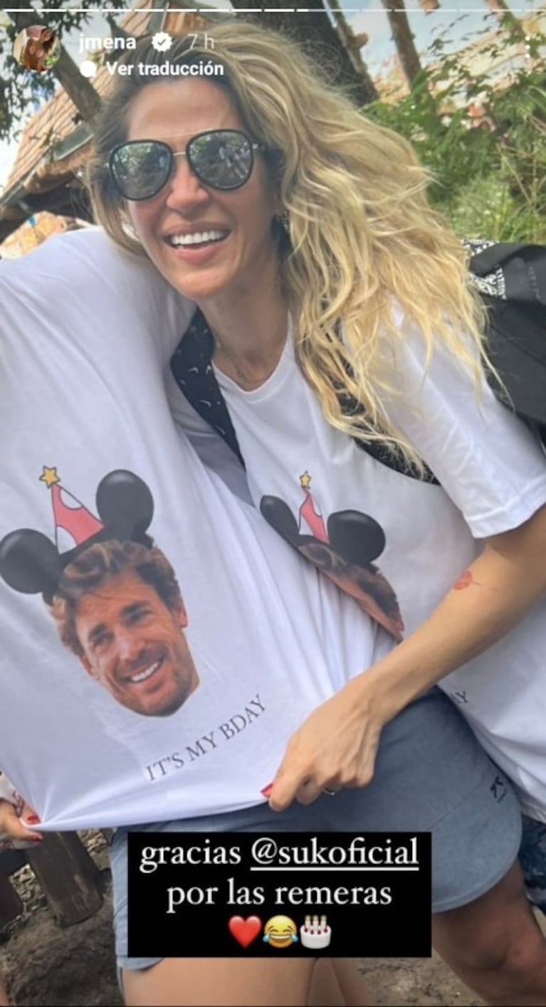 Jimena Barón le hizo un insólito regalo a su novio, que cumplió años en Disney: "Está odiado"