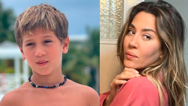 Jimena Barón mostró a su hijo Momo cocinando por primera vez y se atajó.