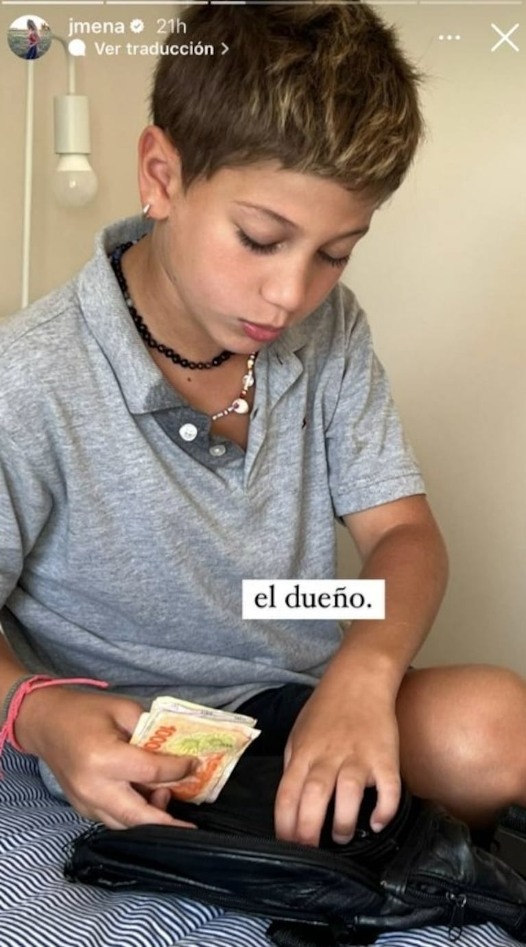 Jimena Barón mostró cuál es el nuevo negocio de su hijo Momo para ganarse unos pesos