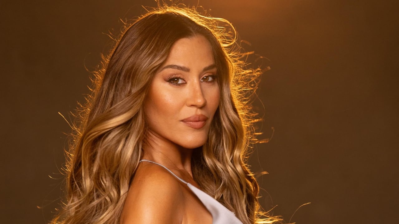 Jimena Barón posó con un vestido al cuerpo en la recta final de su embarazo. Crédito: Instagram