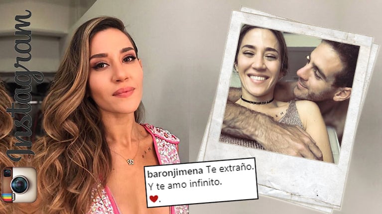 Jimena Barón publicó una tierna foto de su intimidad junto a Juan Martín del Potro